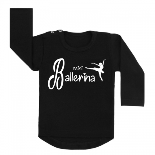 Longsleeve zwart mini ballerina