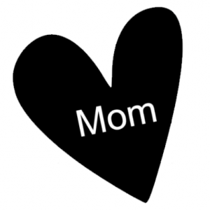 Strijkapplicatie mom heart