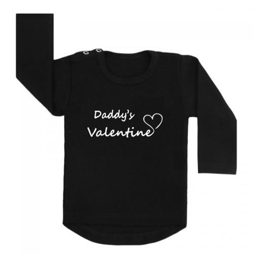 Shirt Daddy's Valentine Monochrome