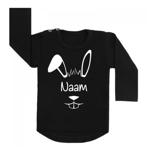 shirt easterbunny dude zwart