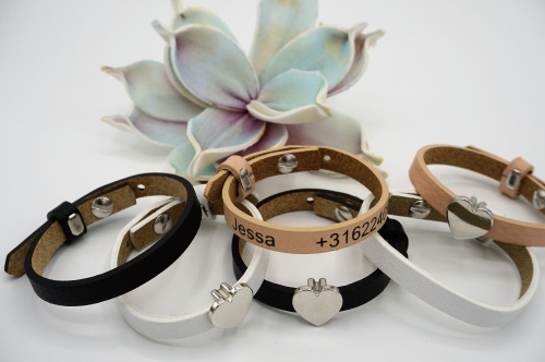 leren SOS armbanden