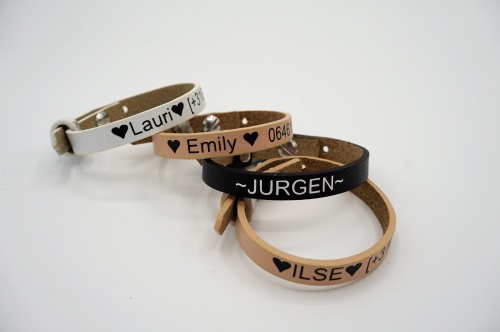 leren SOS armbanden