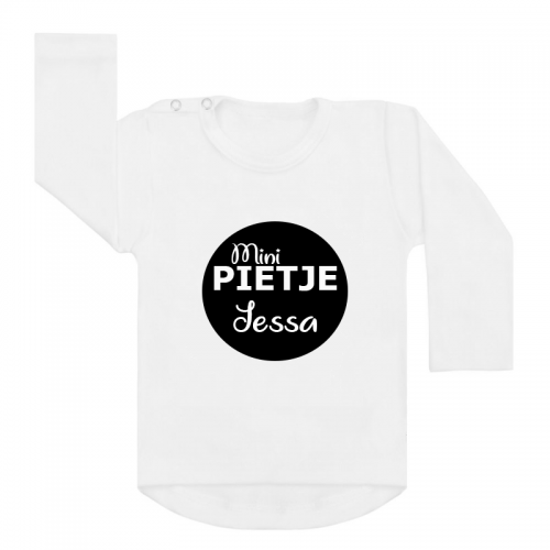 Sinterklaas shirt wit mini pietje