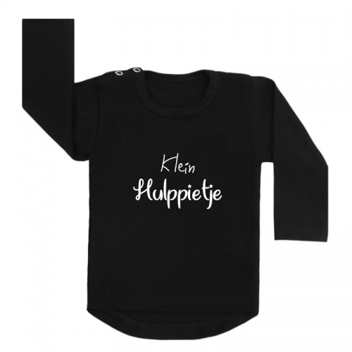 Sinterklaas shirt zwart klein hulppietje