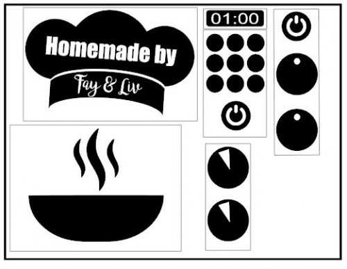 Keuken Sticker Set Homemade