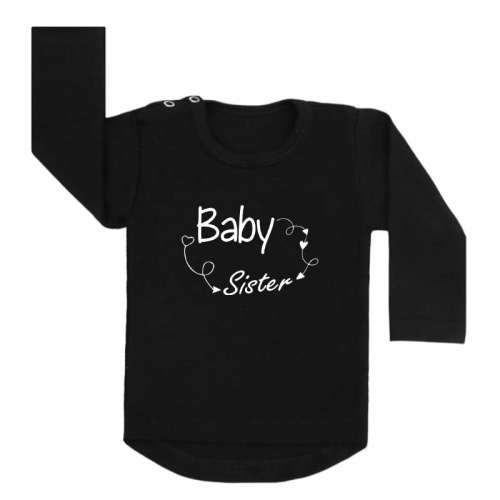 baby sister arrows shirt zwart