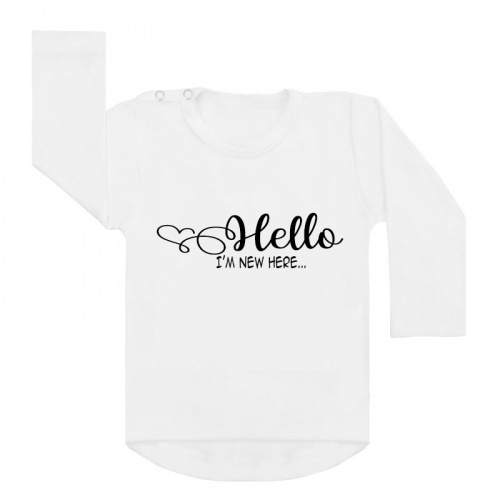 hello new here shirt wit