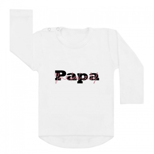 shirt wit papa je bent lief vaderdag