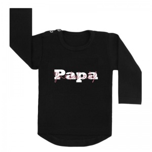 shirt zwart papa je bent lief vaderdag