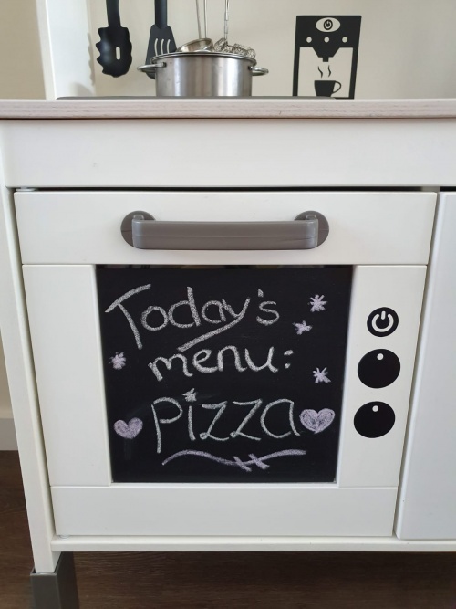 Keuken Sticker oven krijtbord