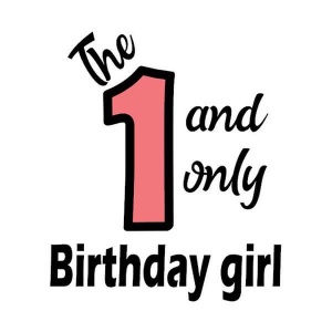 strijkapplicatie verjaardag één birthday girl. De leukste strijkapplicaties voor verjaardagen! Maak een gaaf verjaardagsshirt met een afbeelding of een tekst met onze strijkapplicaties. Natuurlijk kan je de strijkapplicaties ook op een tas of op hout drukken.