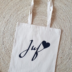 Canvas tas juf