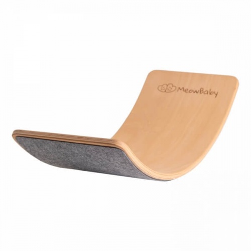 Houten balance board met vilt