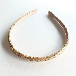 Gouden glitter diadeem