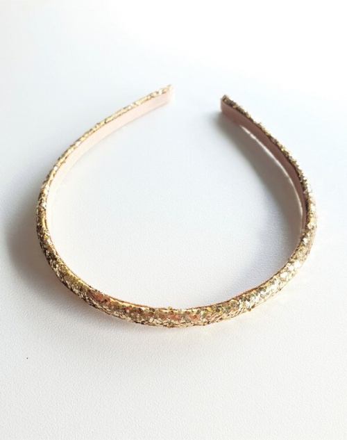 Gouden glitter diadeem