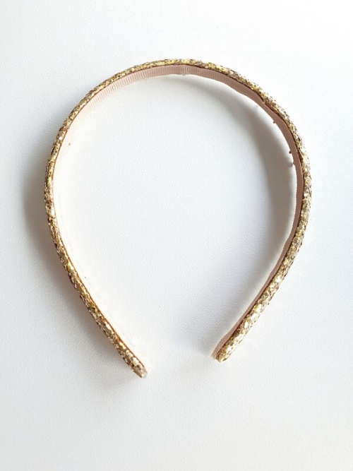 Gouden glitter diadeem