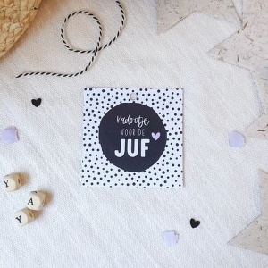 Cadeaukaartje juf