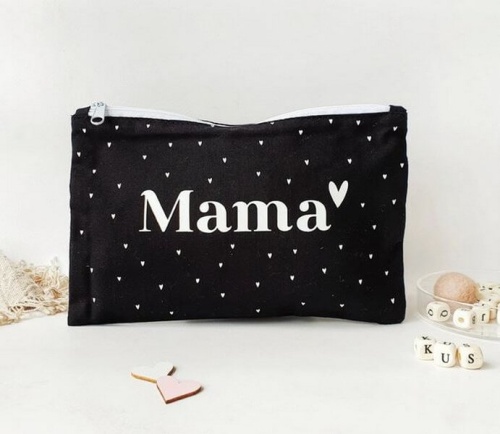 Zwart etui mama