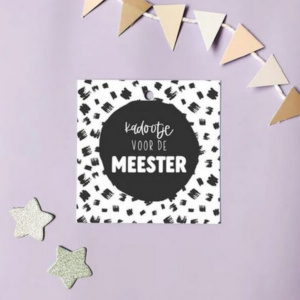 Cadeaukaartje meester